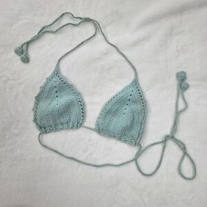 Crochet Triangle Bikini Top